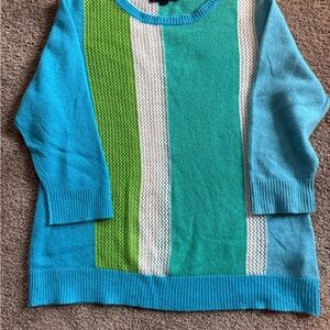 Colorful Striped Cashmere Women's Sweater